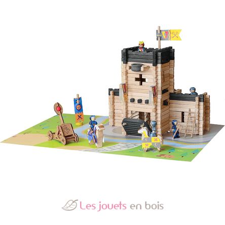 Castillo fortificado y catapulta 270 piezas JJ8028 Jeujura 4