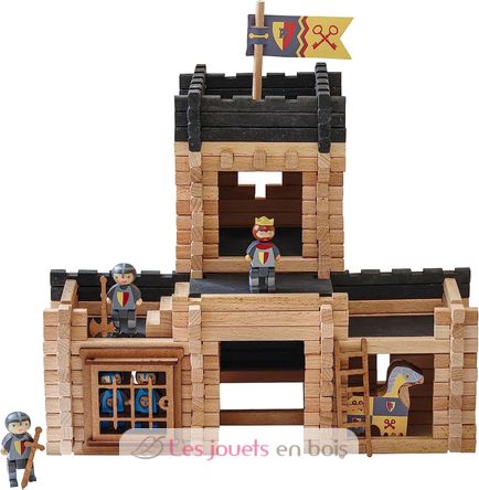 Castillo fortificado y catapulta 270 piezas JJ8028 Jeujura 2