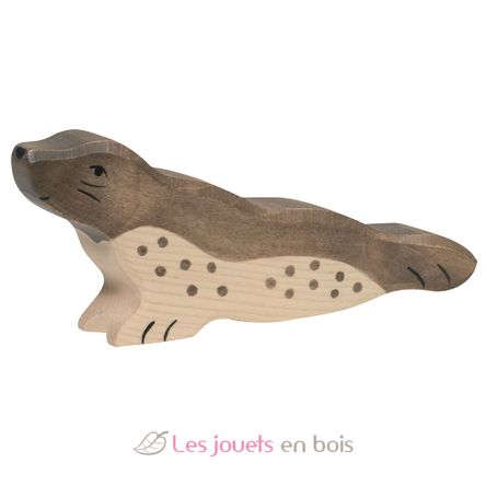 Estatuilla de foca HZ-80350 Holztiger 1