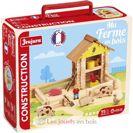 Mi granja de madera 95 piezas JJ8040 Jeujura 1