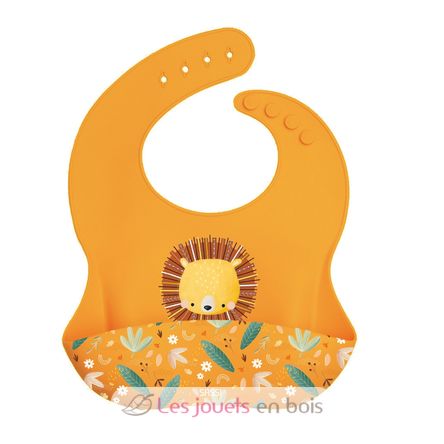 Babero de silicona Chompy el león SJ-SI0962 Sassi Junior 1