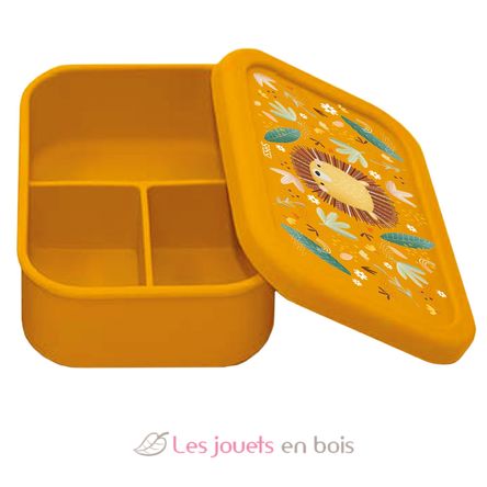 Caja de almuerzo de silicona Chompy el león SJ-SI0849 Sassi Junior 1