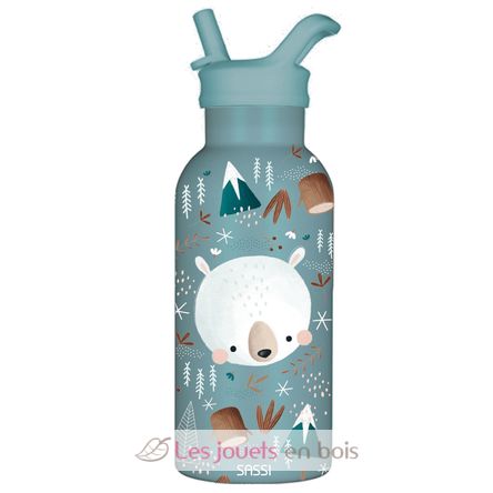Botella de acero inoxidable 350 ml Munchy el oso SJ-SB1778 Sassi Junior 1