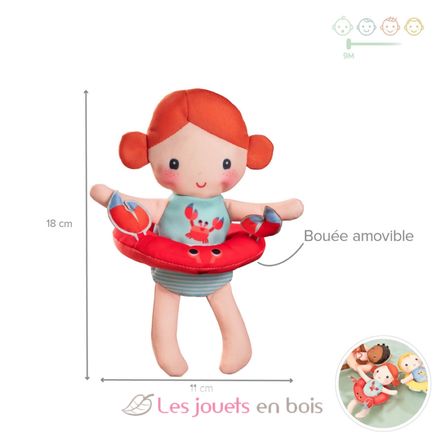 Muñeca de baño Axelle LI-83425 Lilliputiens 2