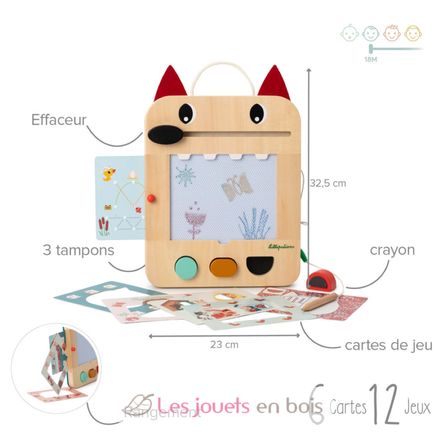 Pizarra mágica Louis el lobo LI-83473 Lilliputiens 3