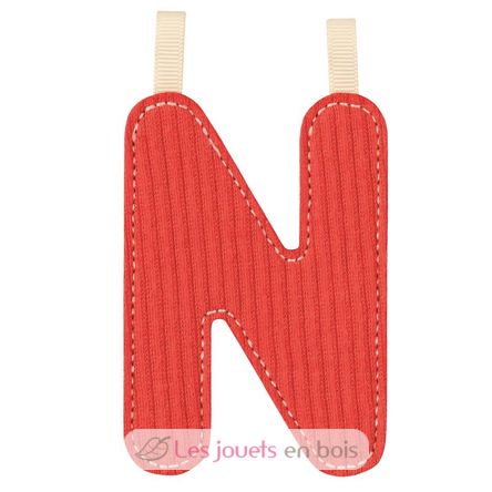 Letra N roja fosforescente LL83877 Lilliputiens 1