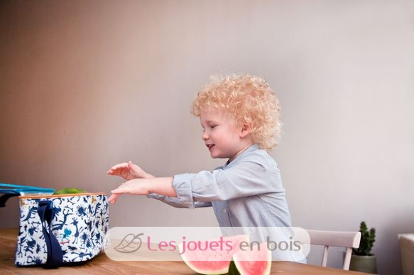 Bolsa isotérmica de picnic azul 24 x 17 x 15 cm LL-84416 Lilliputiens 3