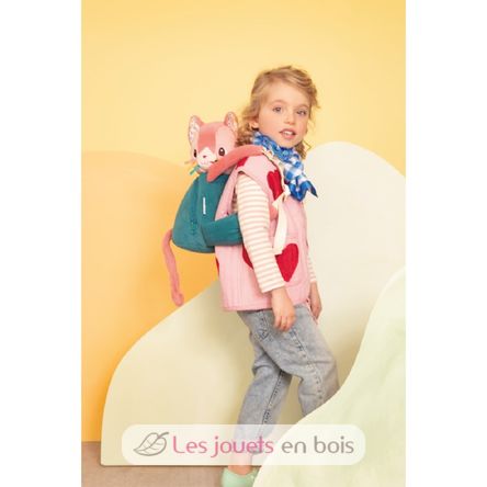 Mochila suave Jeanne la gata LI-84487 Lilliputiens 4