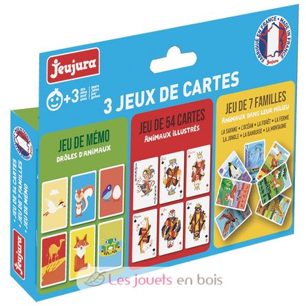 Set de 3 juegos de cartas JJ8452 Jeujura 2