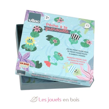 Juego de pesca magnética Ranas V8571 Vilac 3