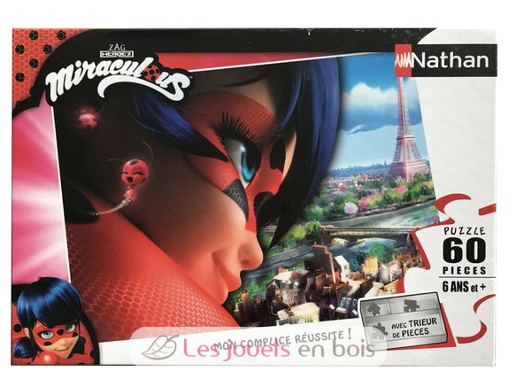 Puzzle Miraculous LadyBug 60 piezas N865802 Nathan 1