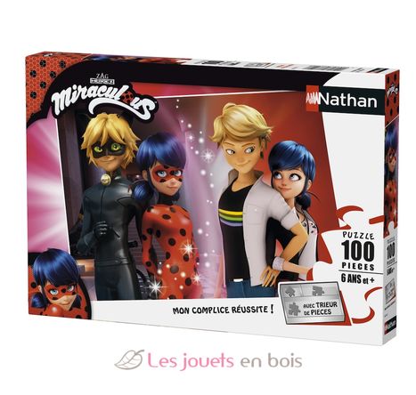 Rompecabezas Adrien y Marinette 100 piezas N867431 Nathan 1