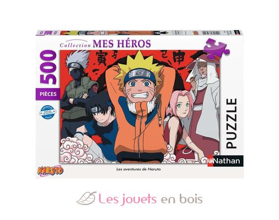 Puzzle Las aventuras de Naruto 500 piezas N872800 Nathan 1