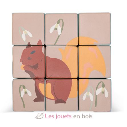 Carro con cubos puzzle animales SE87857 Sevi 5