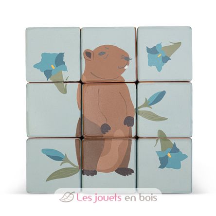 Carro con cubos puzzle animales SE87857 Sevi 6