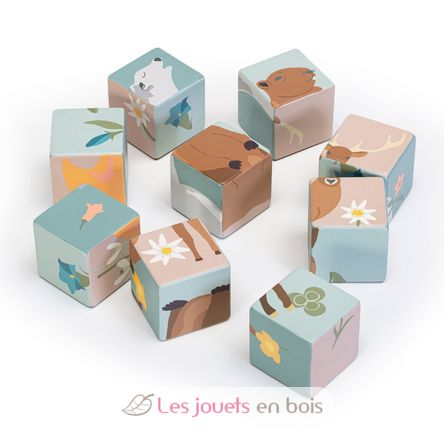 Carro con cubos puzzle animales SE87857 Sevi 8