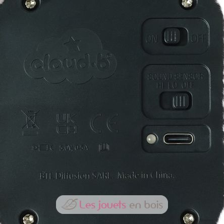 Luz nocturna Tranquil Turtle Rosa recargable Cloudb-9001-PK Cloud b 5