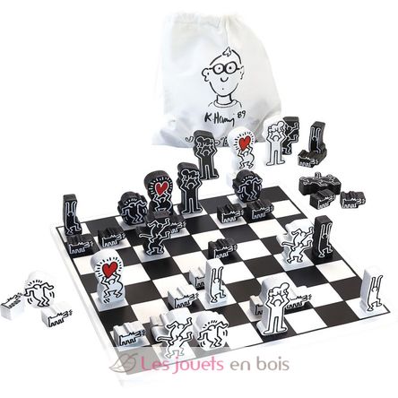 Juego de ajedrez Keith Haring V9221 Vilac 5