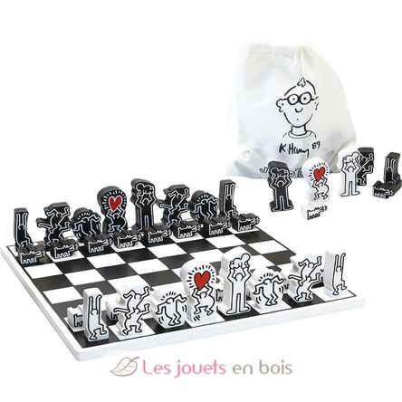 Juego de ajedrez Keith Haring V9221 Vilac 2