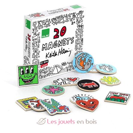 Coffret 20 imanes Keith Haring V9226 Vilac 1