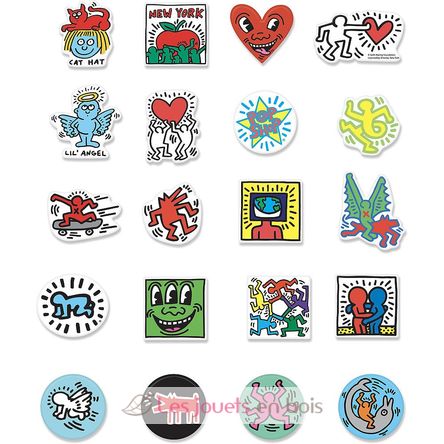 Coffret 20 imanes Keith Haring V9226 Vilac 2