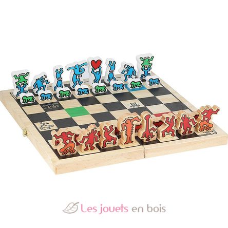 Juego de ajedrez Keith Haring V9229 Vilac 2