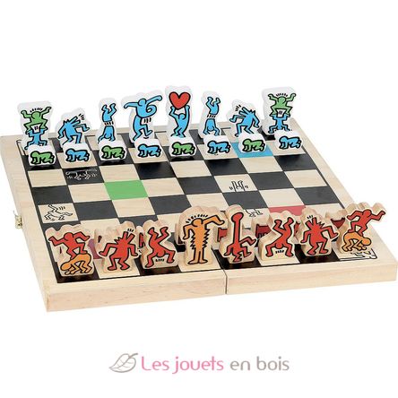 Juego de ajedrez Keith Haring V9229 Vilac 1