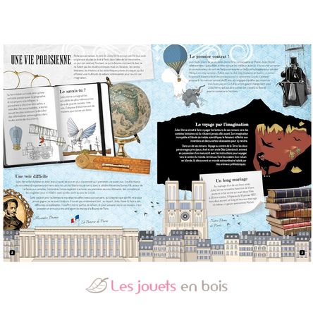 Libro y maquetas Jules Verne SJ-309388 Sassi Junior 2