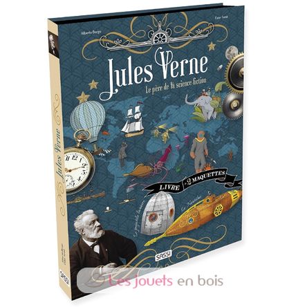 Libro y maquetas Jules Verne SJ-309388 Sassi Junior 1