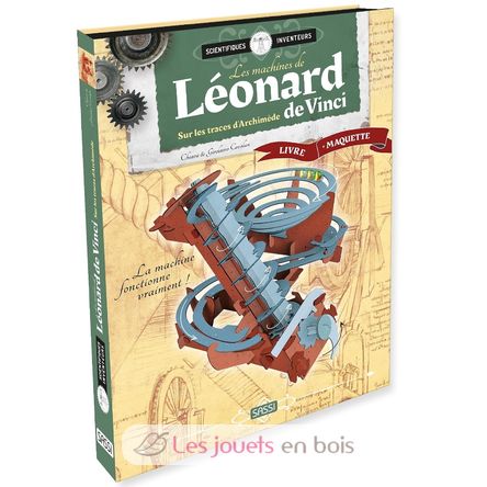 Libro y maqueta Las máquinas de Leonardo da Vinci SJ-330016 Sassi Junior 1