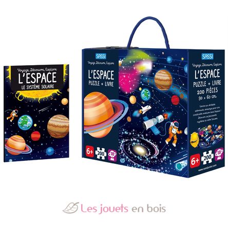 Libro y puzle Espacio SJ-600969 Sassi Junior 1