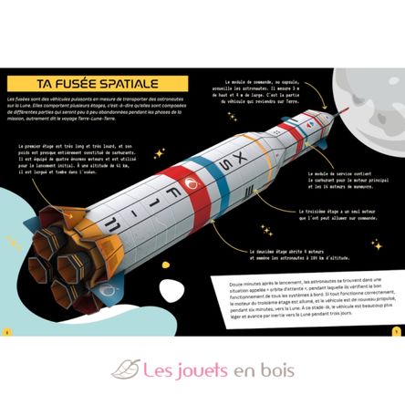 Construye tu cohete espacial en 3D SJ-304253 Sassi Junior 3