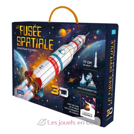 Construye tu cohete espacial en 3D SJ-304253 Sassi Junior 1