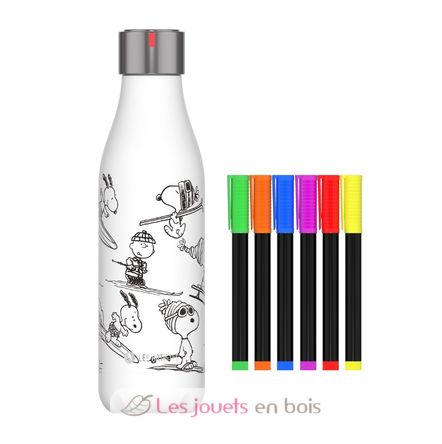 Botella isotérmica para colorear Snoopy 500ml A-4379 Les Artistes Paris 1