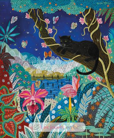 Pantera negra de noche de Alain Thomas A1106-350 Puzzle Michèle Wilson 2