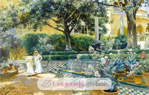 Los jardines del Alcázar de Rodríguez A597-350 Puzzle Michèle Wilson 2