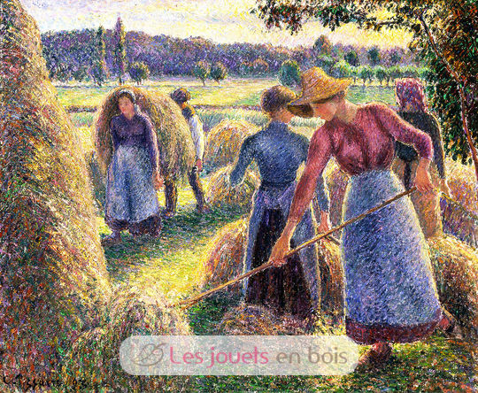 Los henificadores de Pissarro por la noche A809-350 Puzzle Michèle Wilson 2