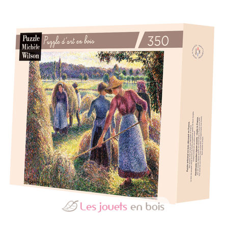 Los henificadores de Pissarro por la noche A809-350 Puzzle Michèle Wilson 1