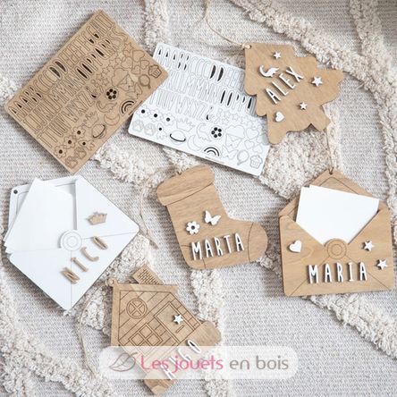 Calcetín de Navidad de madera personalizable VI-ACA10 Vintiun 5