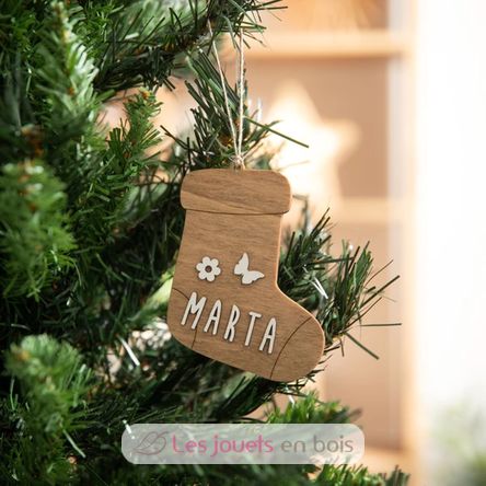 Calcetín de Navidad de madera personalizable VI-ACA10 Vintiun 1