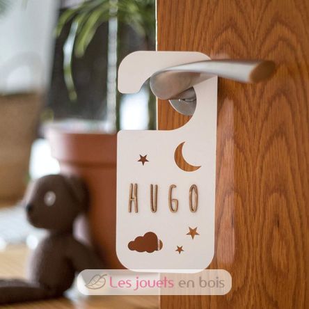 Placa pomo puerta personalizada - Noche blanca VI-PL32 Vintiun 2