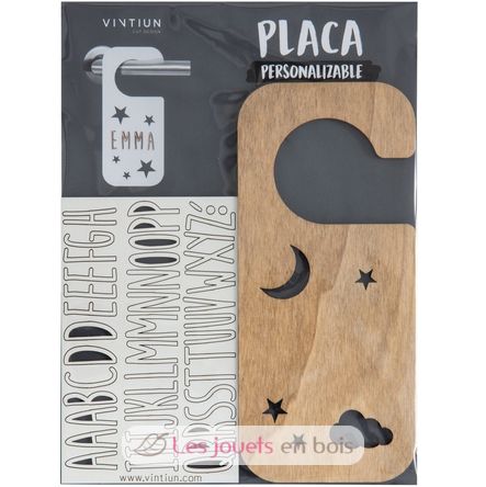 Placa pomo puerta personalizada - Noche VI-PL31 Vintiun 4