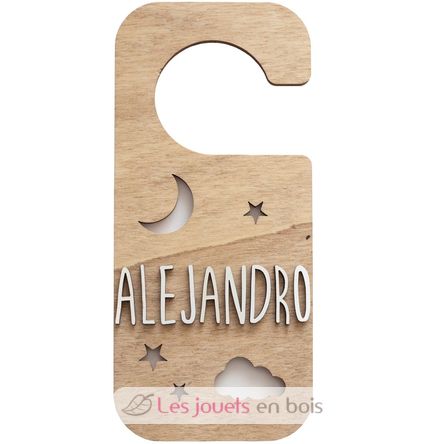 Placa pomo puerta personalizada - Noche VI-PL31 Vintiun 1
