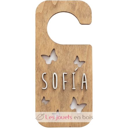 Placa pomo puerta personalizada - Mariposas VI-PL29 Vintiun 1