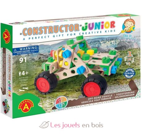 Constructor Junior 3x1 - Vehículo todoterreno AT-2160 Alexander Toys 1