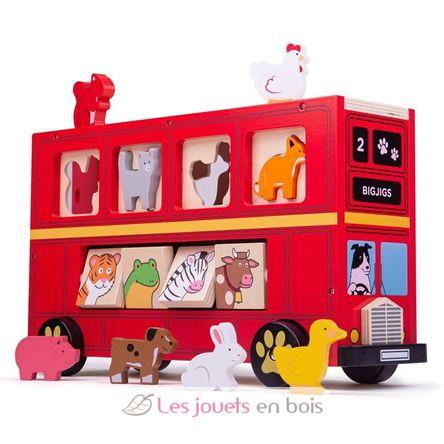 Autobús de los animales BJ692 Bigjigs Toys 1