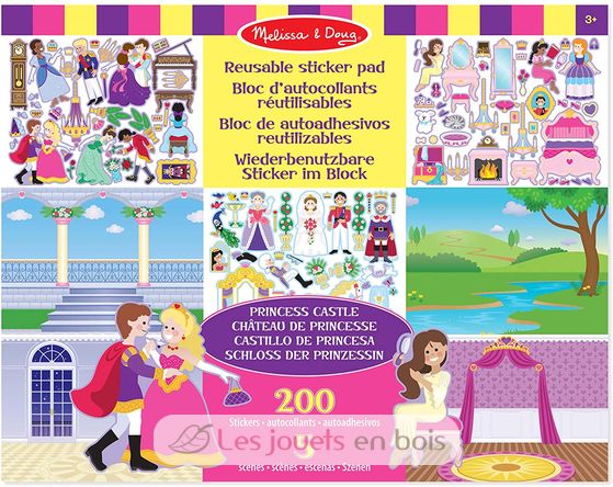 200 pegatinas reutilizables - Princesas MD-14306 Melissa & Doug 1