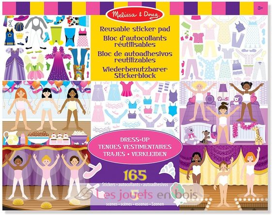 Pegatinas reutilizables - Vestirse MD-14198 Melissa & Doug 1