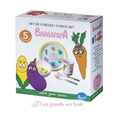 Barbapapá Veggie juego de 5 piezas PJ-BA701VR Petit Jour 2