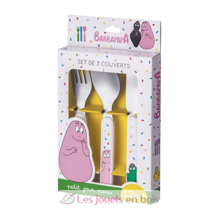 Cubiertos de aprendizaje Barbapapa PJ-BA903R Petit Jour 2